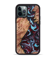 iPhone 12 Pro Max Wood Phone Case - Marco (Red, 819898)