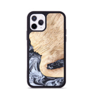 iPhone 11 Pro Wood Phone Case - Elton (Black & White, 819903)