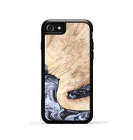 iPhone SE Wood Phone Case - Elton (Black & White, 819903)