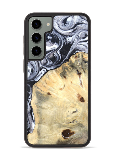 Galaxy S23 Plus Wood Phone Case - Amirah (Black & White, 819906)