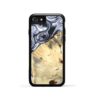 iPhone SE Wood Phone Case - Amirah (Black & White, 819906)