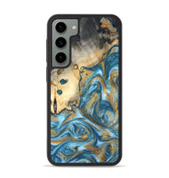 Galaxy S23 Plus Wood Phone Case - Tamiko (Teal & Gold, 819924)