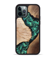 iPhone 12 Pro Max Wood Phone Case - Casen (Green, 819955)