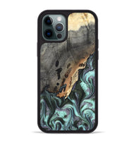 iPhone 12 Pro Max Wood Phone Case - Libby (Green, 819956)