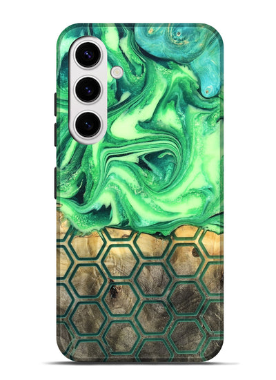 Galaxy S25 Plus Wood Live Edge Phone Case - Onyx (Neon, 819977)