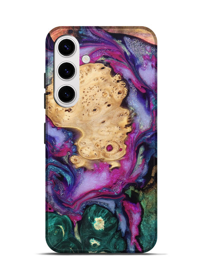 Galaxy S25 Wood Live Edge Phone Case - Kai (Purple, 819979)
