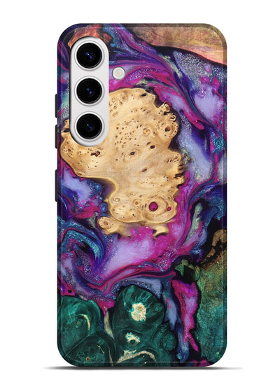 Galaxy S25 Plus Wood Live Edge Phone Case - Kai (Purple, 819979)