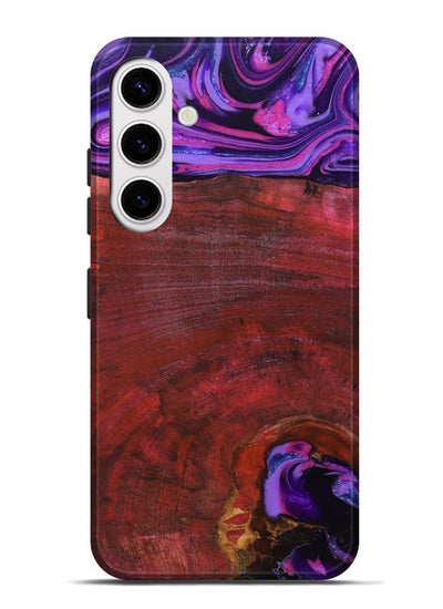 Galaxy S25 Plus Wood Live Edge Phone Case - Teo (Red, 819982)