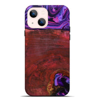 iPhone 14 Plus Wood Live Edge Phone Case - Teo (Red, 819982)