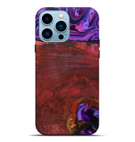 iPhone 14 Pro Max Wood Live Edge Phone Case - Teo (Red, 819982)
