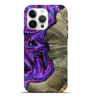 iPhone 15 Pro Max Wood Live Edge Phone Case - Chyna (Purple, 819984)