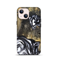 iPhone 13 mini Wood Live Edge Phone Case - Tory (Black & White, 819989)