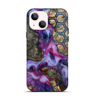 iPhone 14 Wood Live Edge Phone Case - Marvel (Pattern, 819992)
