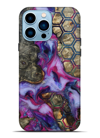 iPhone 14 Pro Max Wood Live Edge Phone Case - Marvel (Pattern, 819992)