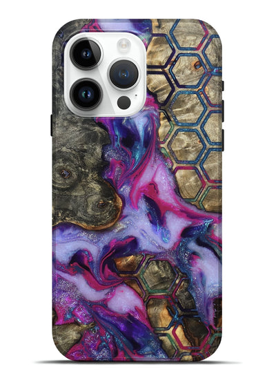 iPhone 15 Pro Max Wood Live Edge Phone Case - Marvel (Pattern, 819992)