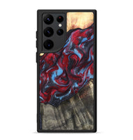 Galaxy S22 Ultra Wood Phone Case - Inez (Red, 820084)