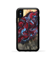 iPhone Xs Wood Phone Case - Inez (Red, 820084)