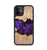 iPhone 12 Wood Phone Case - Stormy (Purple, 820107)