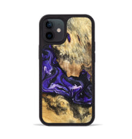 iPhone 12 Wood Phone Case - Louis (Purple, 820109)