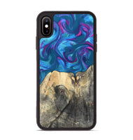 iPhone Xs Max Wood Phone Case - Vikki (Purple, 820111)