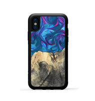 iPhone Xs Wood Phone Case - Vikki (Purple, 820111)