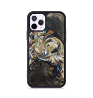 iPhone 11 Pro Wood Phone Case - Stephen (Teal & Gold, 820121)