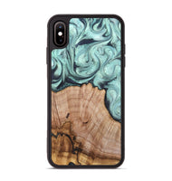 iPhone Xs Max Wood Phone Case - Ken (Green, 820139)