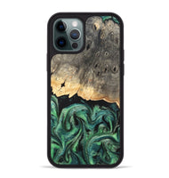 iPhone 12 Pro Max Wood Phone Case - Betsy (Green, 820144)
