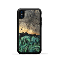 iPhone Xs Wood Phone Case - Betsy (Green, 820144)