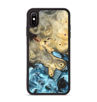 iPhone Xs Max Wood Phone Case - Syble (Blue, 820155)