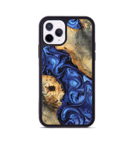 iPhone 11 Pro Wood Phone Case - Ward (Blue, 820168)