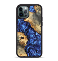 iPhone 12 Pro Max Wood Phone Case - Ward (Blue, 820168)