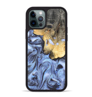 iPhone 12 Pro Max Wood Phone Case - Ainsley (Blue, 820169)