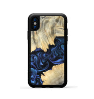 iPhone Xs Wood Phone Case - Carli (Blue, 820170)