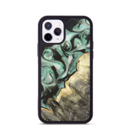 iPhone 11 Pro Wood Phone Case - Johana (Green, 820172)