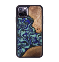 iPhone 11 Pro Max Wood Phone Case - Kaci (Green, 820173)