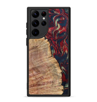 Galaxy S22 Ultra Wood Phone Case - Latasha (Red, 820185)