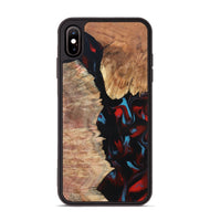 iPhone Xs Max Wood Phone Case - Velva (Red, 820188)