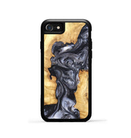 iPhone SE Wood Phone Case - Nadia (Black & White, 820193)