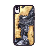 iPhone Xr Wood Phone Case - Nadia (Black & White, 820193)