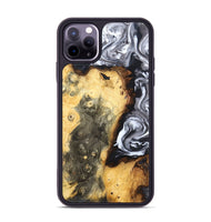 iPhone 11 Pro Max Wood Phone Case - Kaye (Black & White, 820195)