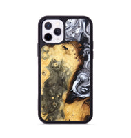 iPhone 11 Pro Wood Phone Case - Kaye (Black & White, 820195)