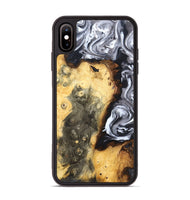iPhone Xs Max Wood Phone Case - Kaye (Black & White, 820195)
