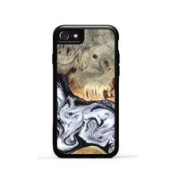 iPhone SE Wood Phone Case - Faye (Black & White, 820197)