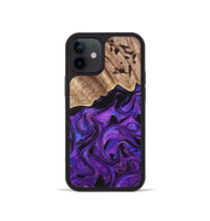 iPhone 12 mini Wood Phone Case - Sanford (Purple, 820209)