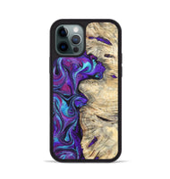 iPhone 12 Pro Wood Phone Case - Felipe (Purple, 820210)