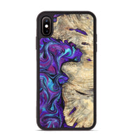 iPhone Xs Max Wood Phone Case - Felipe (Purple, 820210)