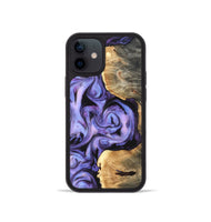 iPhone 12 mini Wood Phone Case - Saundra (Purple, 820211)