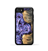 iPhone SE Wood Phone Case - Saundra (Purple, 820211)