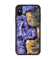 iPhone Xs Max Wood Phone Case - Saundra (Purple, 820211)
